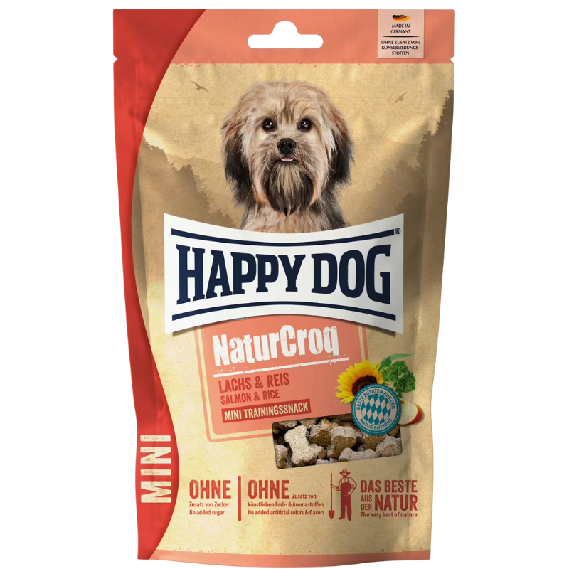 Happy Dog NaturCroq Mini Snack Lachs & Reis 100 g