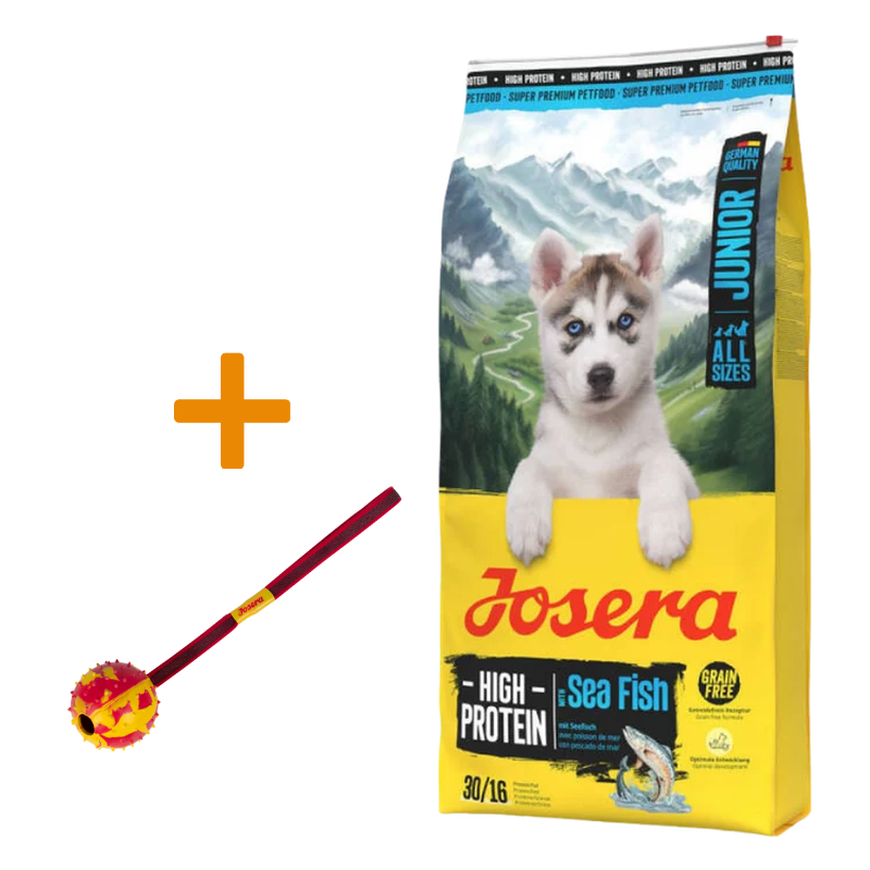 Josera High Protein Seefisch Junior 12,5 kg + GRATIS Josera Wurfball