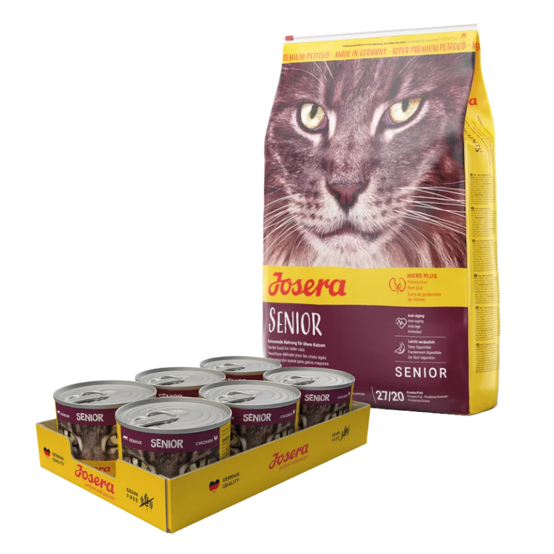 Josera Senior 10 kg + GRATIS Josera Cat Senior 6 x 200 g