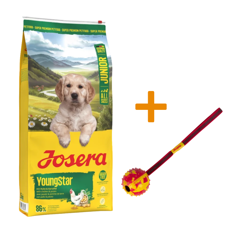 Josera YoungStar 12,5 kg + GRATIS Josera Wurfball