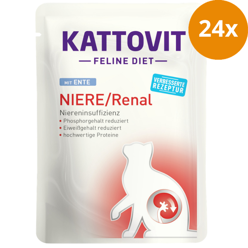 Kattovit PB Feline Diet Niere/Renal Ente 85g