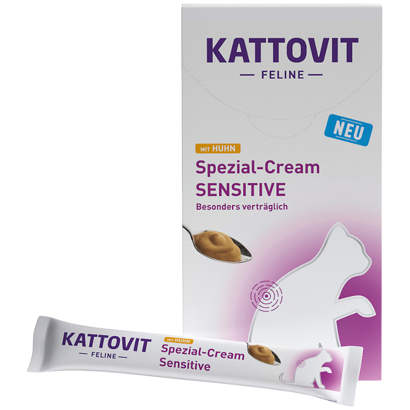 Kattovit Spezial-Cream Sensitive mit Huhn 6 x 16 g