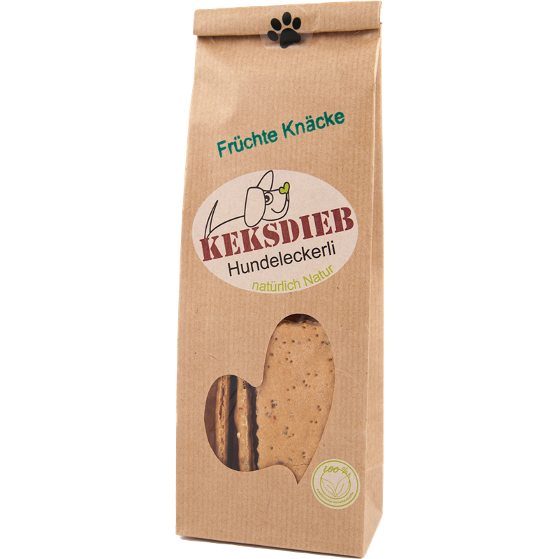KEKSDIEB Hundeleckerli Früchte Knäcke 100 g