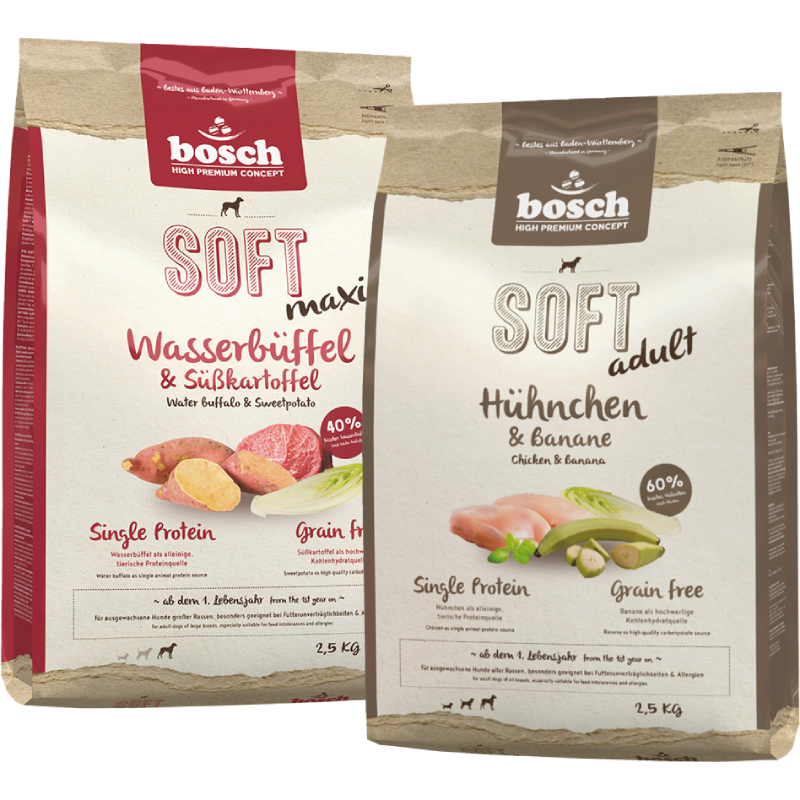 bosch HPC SOFT Maxi Wasserbüffel & Süßkartoffel, 1er Pack (1 x 2.5 Kg bosch HPC SOFT Maxi Wasserbüffel & Süßkartoffel, 1er Pack (1 x 2.5 Kg
