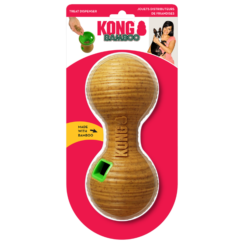 KONG Bamboo Feeder - Dumbbell