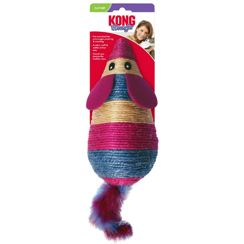 KONG Cat Wrangler Scratch Mouse