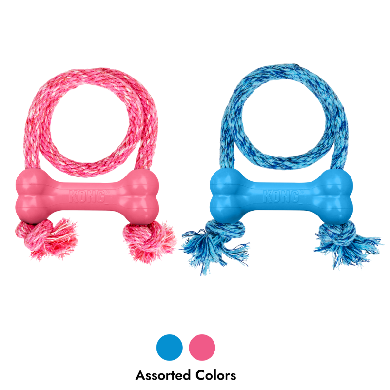 KONG Puppy Goodie Bone mit Seil Sortiert