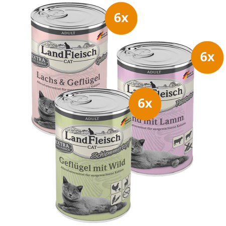 Landfleisch Cat 400 g - Mix Sparpaket