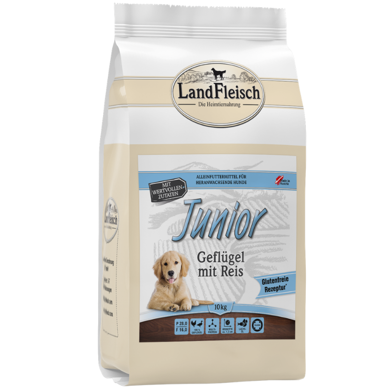 LandFleisch Dog Trocken Junior Geflügel+Reis