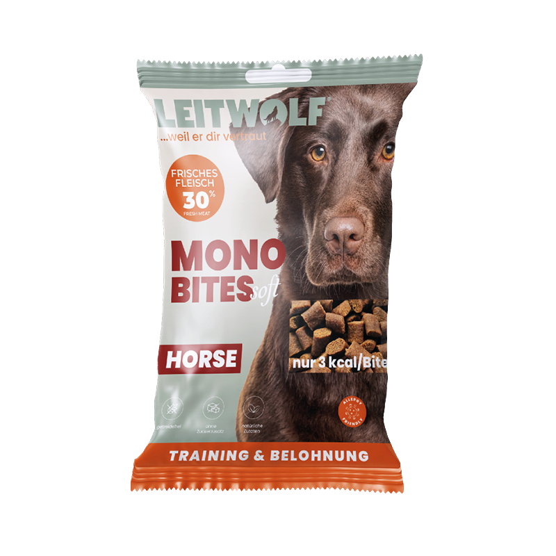 Leitwolf Mono Bites Horse 80 g