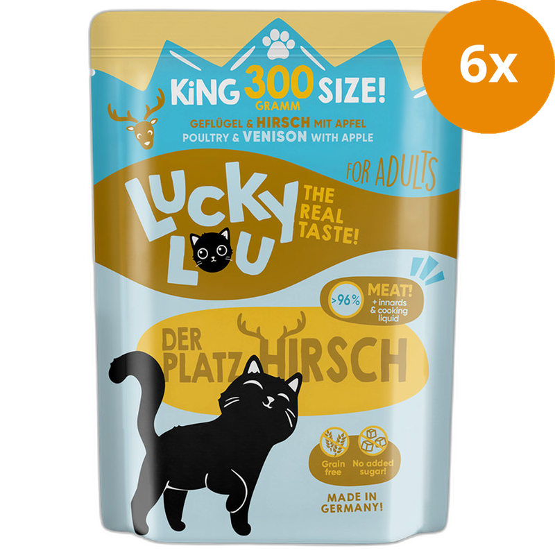 Lucky Lou PB Lifestage Adult Geflügel + Hirsch 300 g