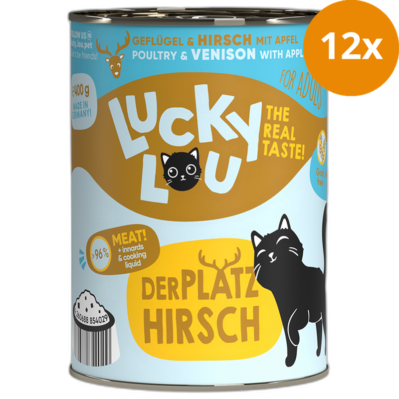 Lucky Lou Dose Lifestage Adult Geflügel + Hirsch 400 g