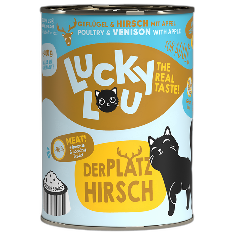 Lucky Lou Dose Lifestage Adult Geflügel + Hirsch 400 g