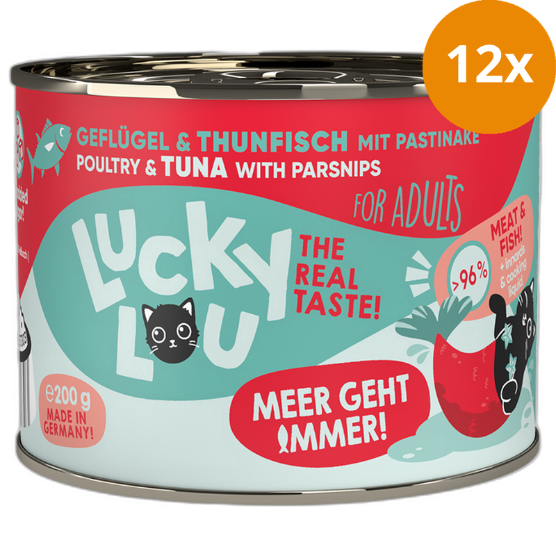 Lucky Lou Lifestage Adult Geflügel & Thunfisch 200 g