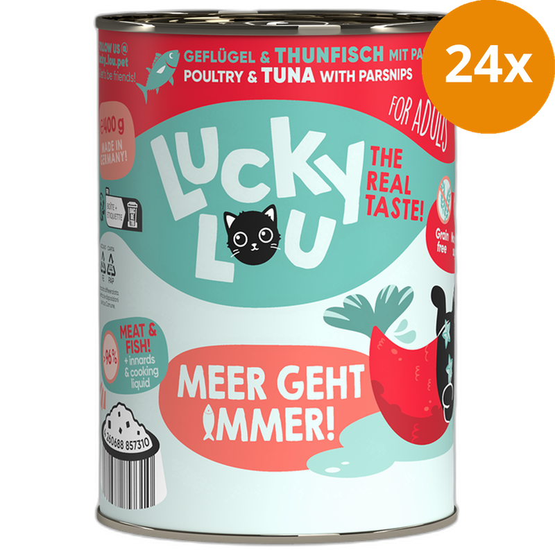 Lucky Lou Lifestage Adult Geflügel & Thunfisch 400 g