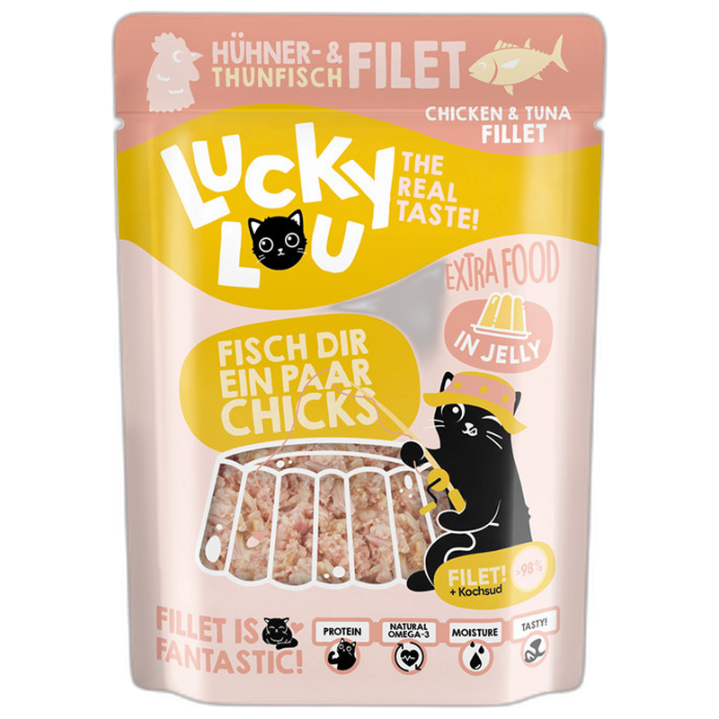 Lucky Lou Extra Food Thunfisch- & Hühnerfilet in Gelee 70 g