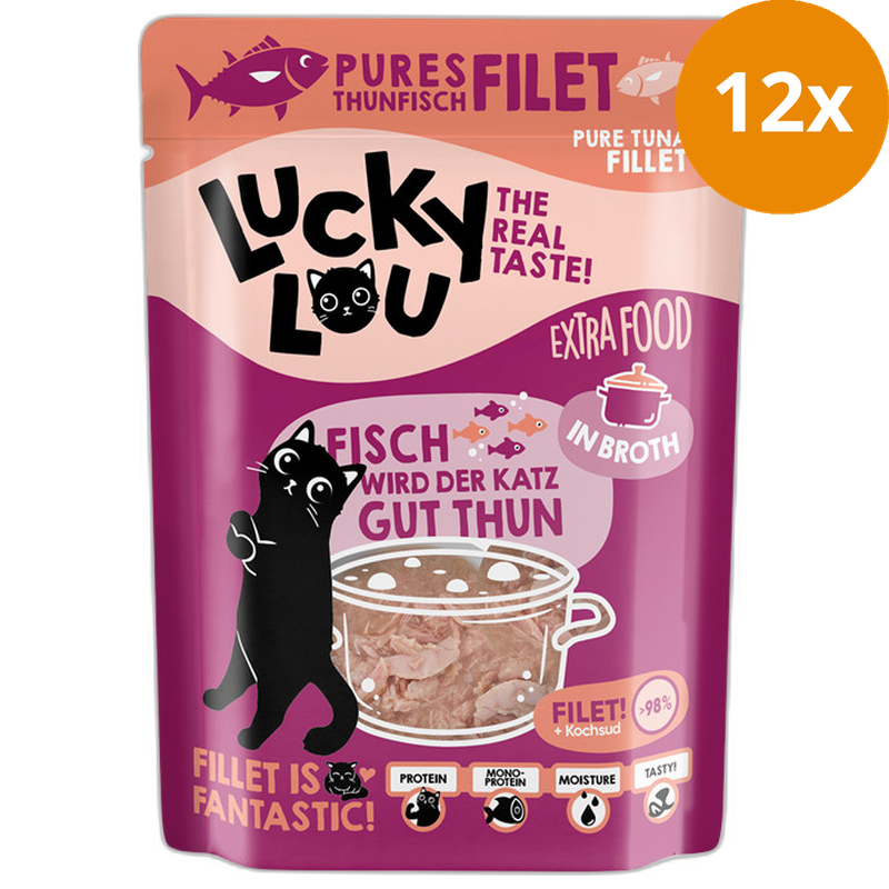 Lucky Lou Extra Food Thunfischfilet in Sud 70 g