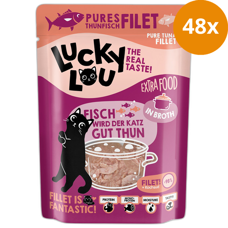 Lucky Lou Extra Food Thunfischfilet in Sud 70 g