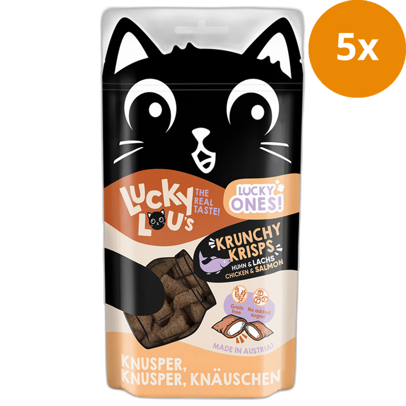 Lucky Lou Lucky Ones Krunchy Krisps Huhn&Lachs 60 g