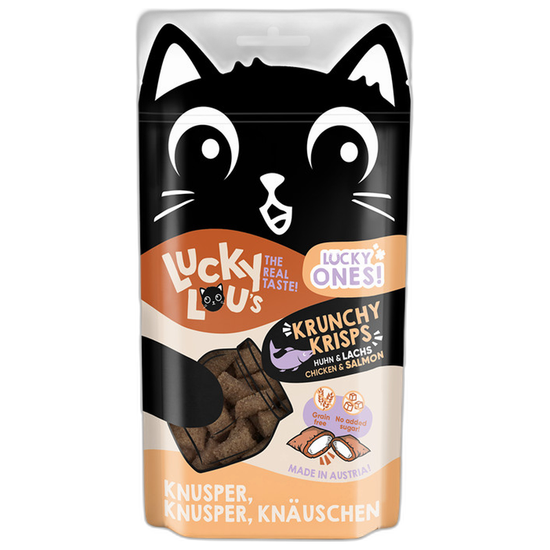 Lucky Lou Lucky Ones Krunchy Krisps Huhn&Lachs 60 g