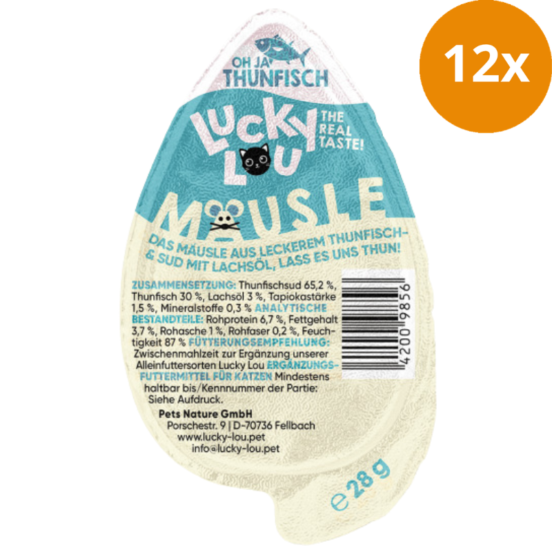Lucky Lou Snack Mäusle Thunfisch 28 g