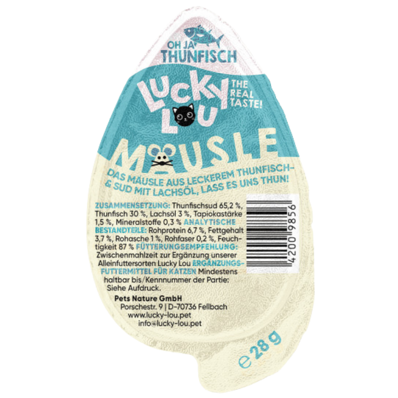 Lucky Lou Snack Mäusle Thunfisch 28 g