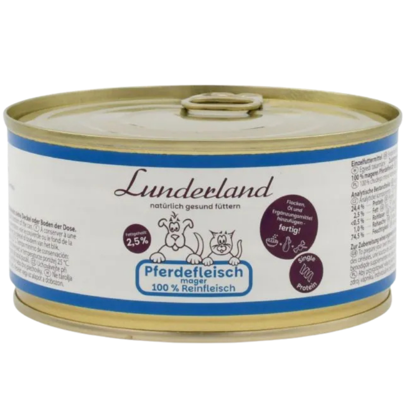 Lunderland Reinfleisch-Dose Pferdefleisch mager 300 g