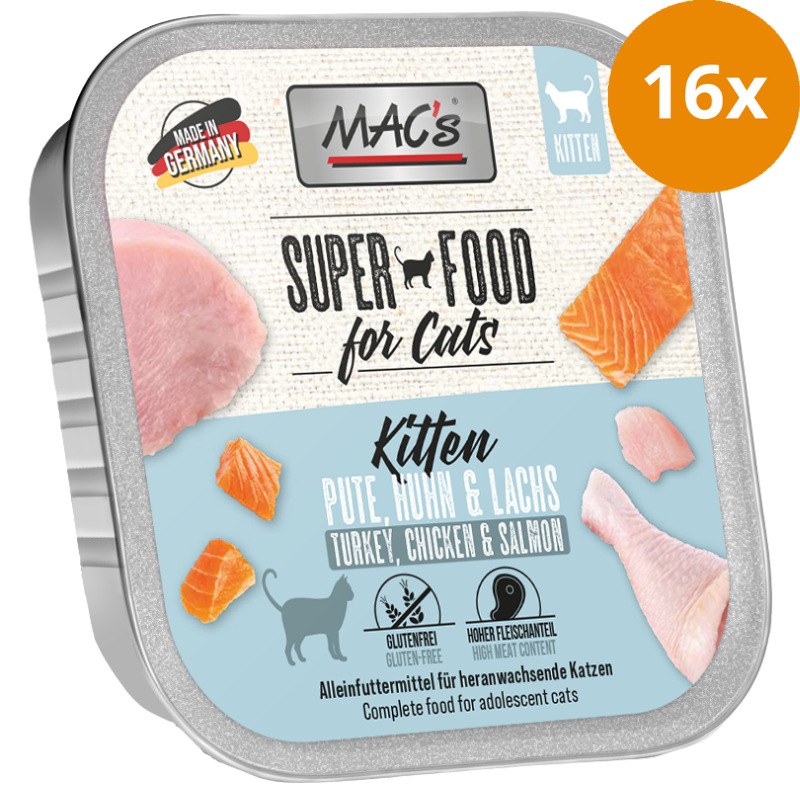 MACs Cat Kitten Pute, Huhn & Lachs 100 g