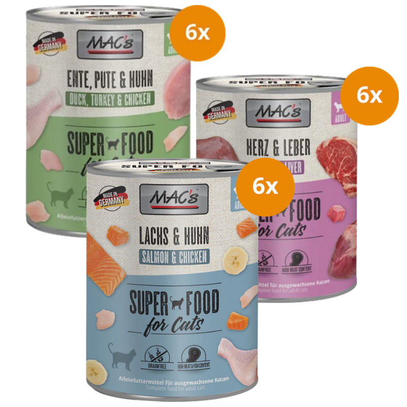 MAC's Cat Nassfutter 800 g - fröhlich mixen & sparen!