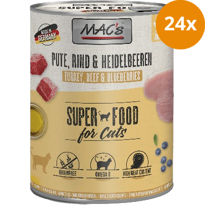 MAC's Cat Pute, Rind & Heidelbeeren 800 g