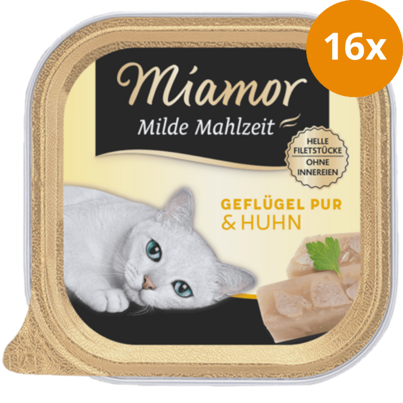 Miamor Schale Feines & Filet Geflügel Pur & Huhn