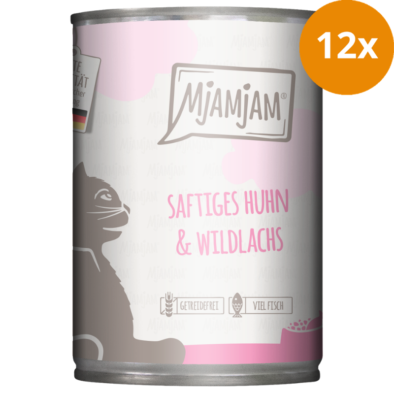 MjAMjAM Huhn + Wildlachs 400 g