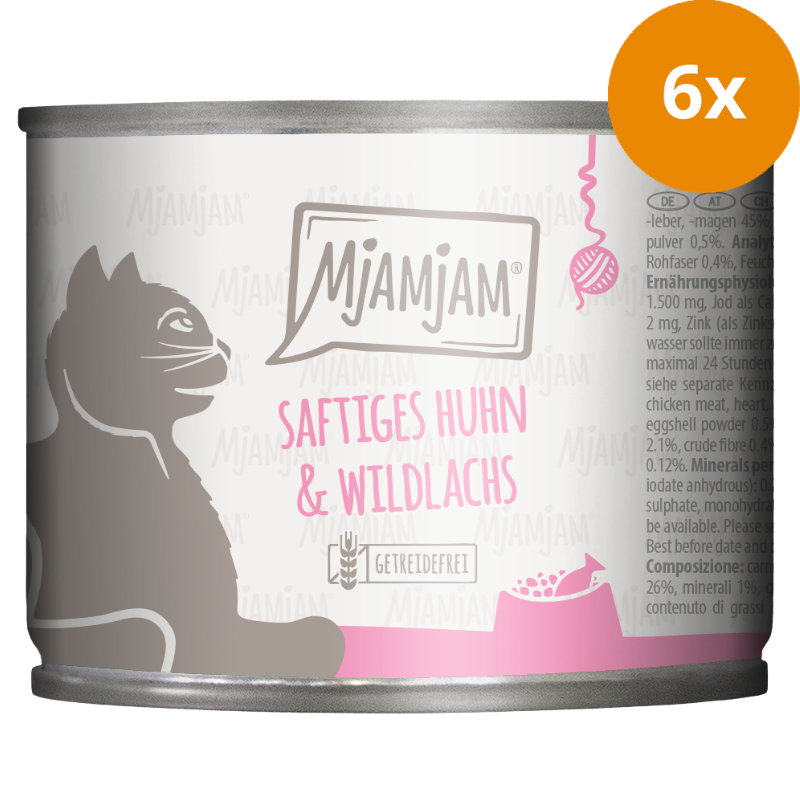 MjAMjAM Huhn + Wildlachs 200 g