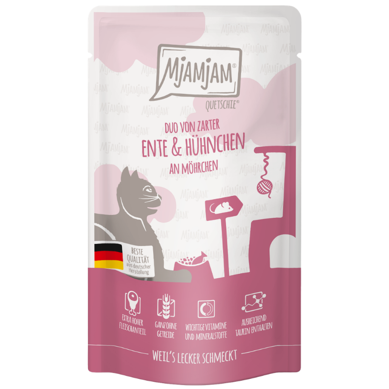 MjAMjAM Quetschie DUO Ente + Huhn Möhre 125 g