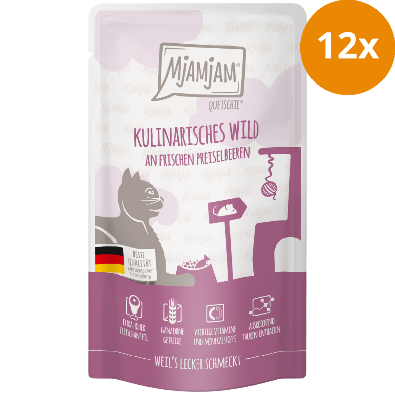MjAMjAM Quetschie Wild an Preiselbeeren 125 g