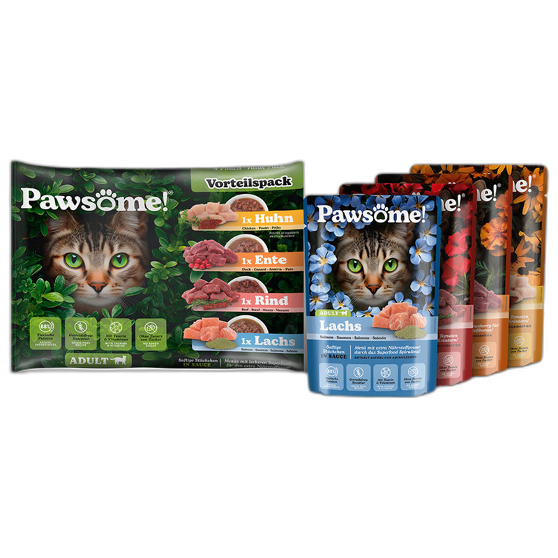 Pawsome! Adult 4 x 85 g Mixpack