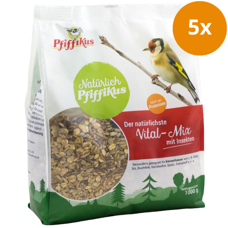 Natürlich Pfiffikus Vital-Mix mit Insekten