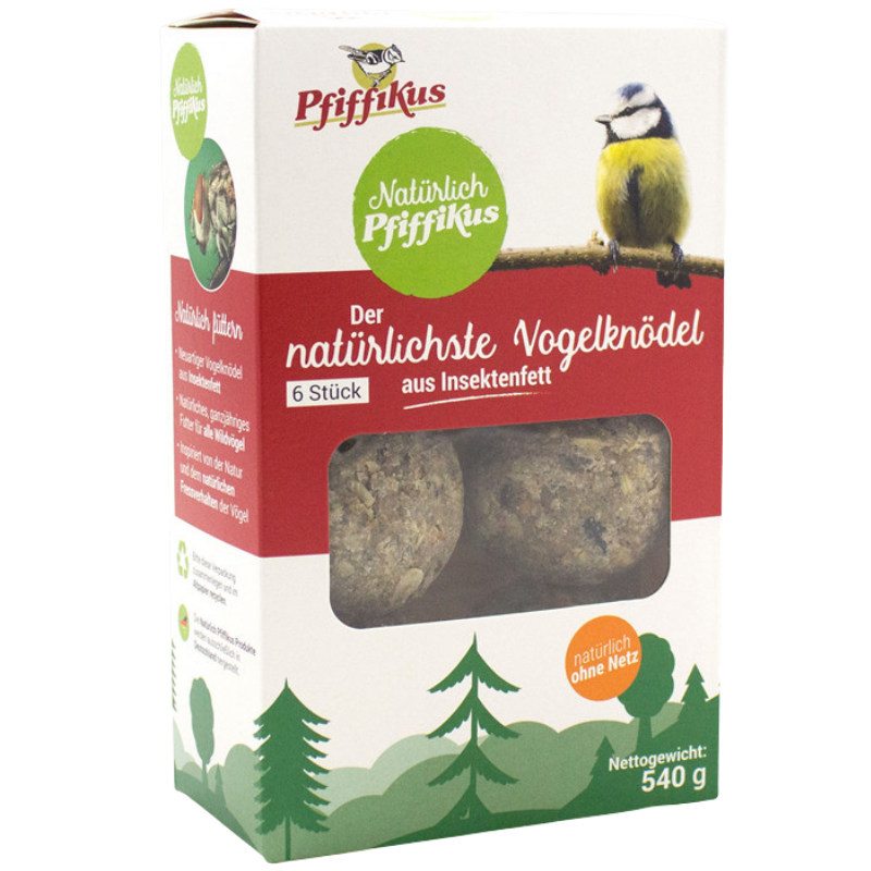 Natürlich Pfiffikus Vogelknödel 6er Faltschachtel
