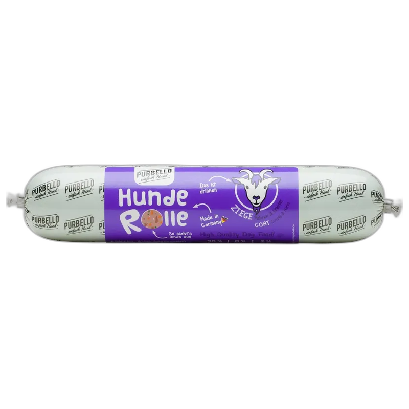 PURBELLO HundeRolle Ziege mit Möhren & Kräutern 400 g