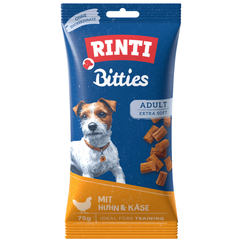 Rinti Extra Bitties Huhn & Käse 75 g