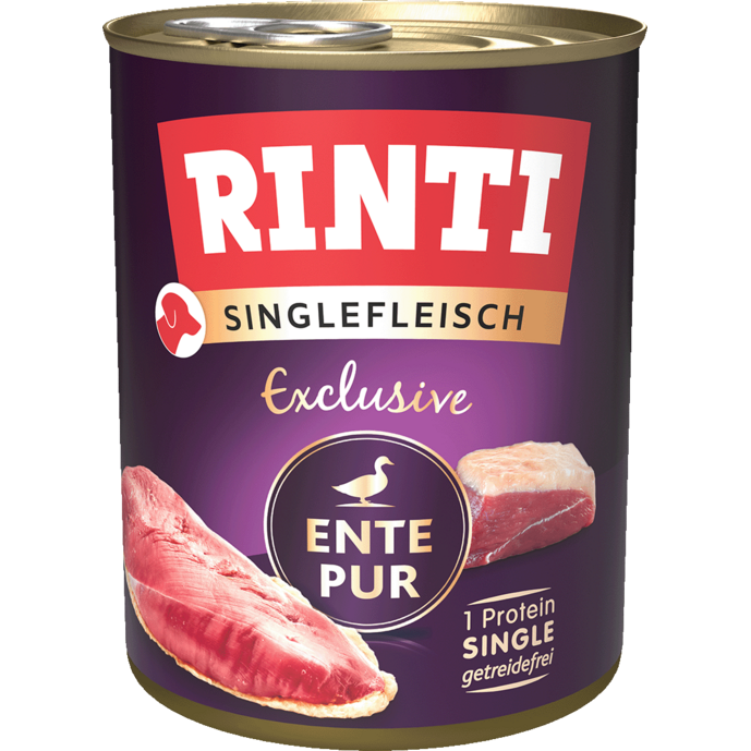 Rinti Dose Singlefleisch Exclusive Ente pur 800 g
