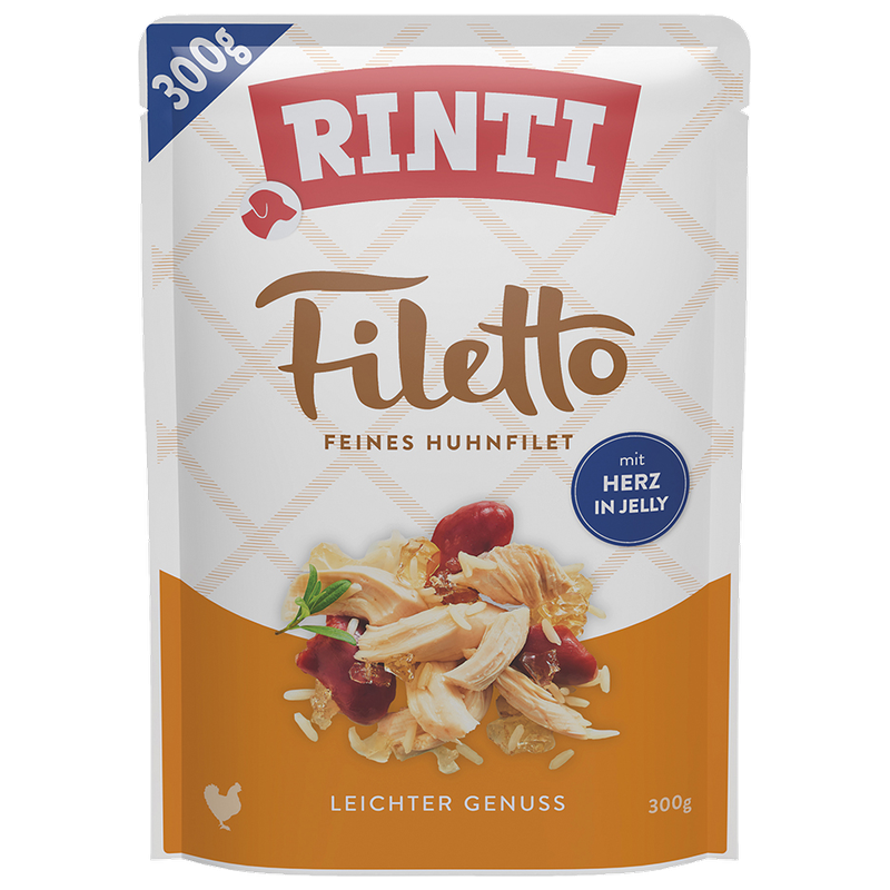 Rinti P.B. Filetto Huhn & Herz in Jelly 300 g