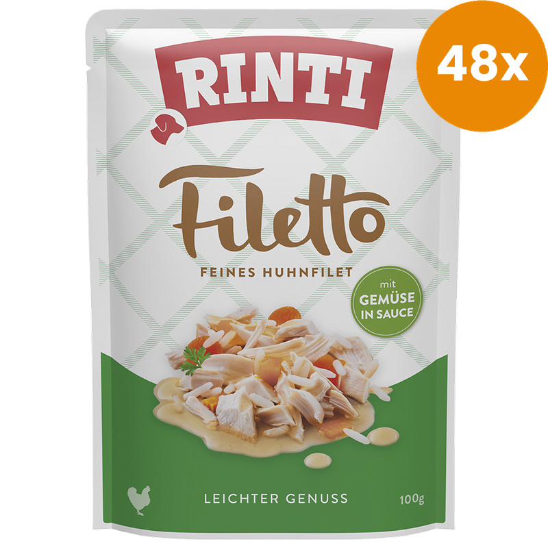 Rinti P.B. Filetto Huhn & Gemüse in Sauce 100 g