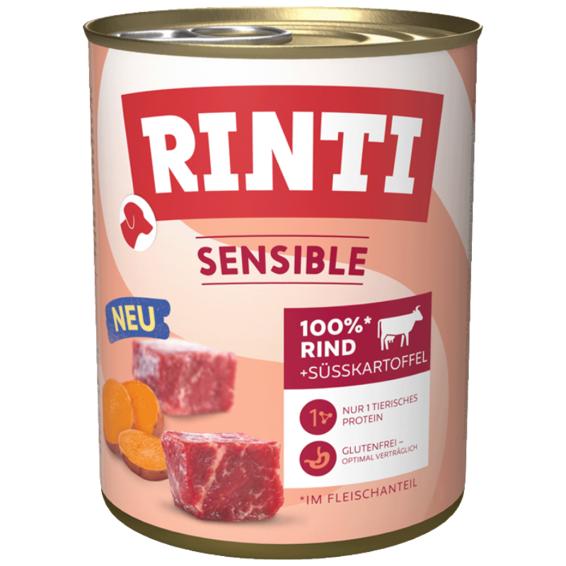 Rinti Sensible Rind & Süßkartoffel 800 g