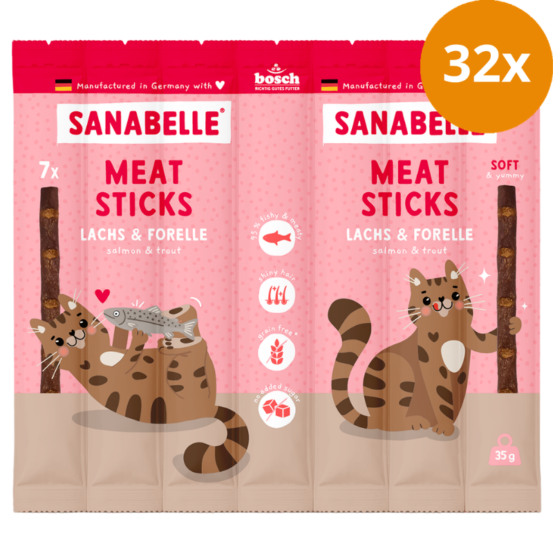 Sanabelle Meat Sticks Lachs & Forelle 35 g