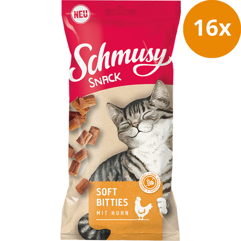 Schmusy Snack Soft Bitties mit Huhn 60 g