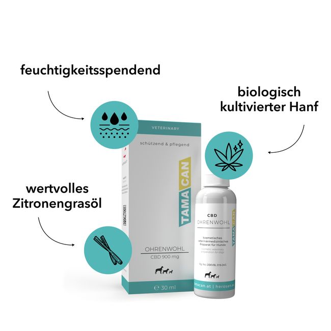 TAMACAN Ohrenwohl CBD Ohrenpflege
