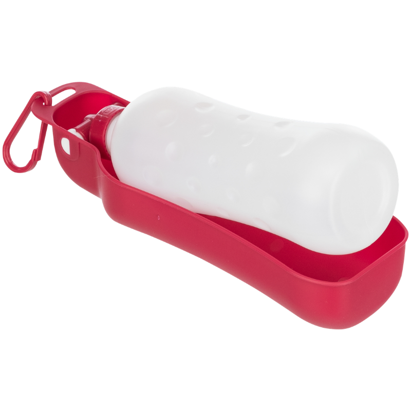 TRIXIE Flasche mit Trinknapf, Wasserspender für unterwegs