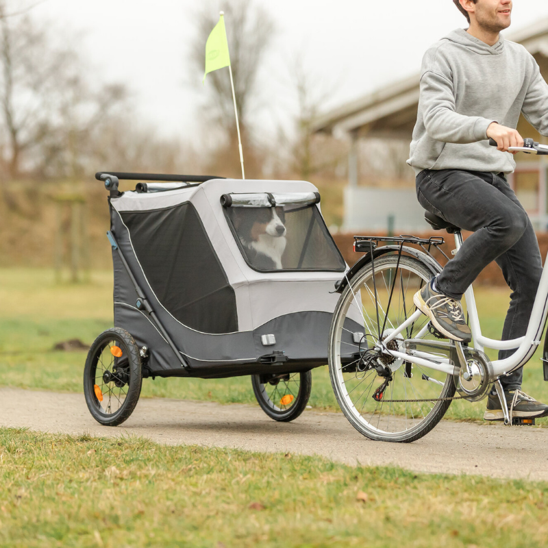 TRIXIE Fahrrad-Anhänger, Schnell-Falt-Funktion
