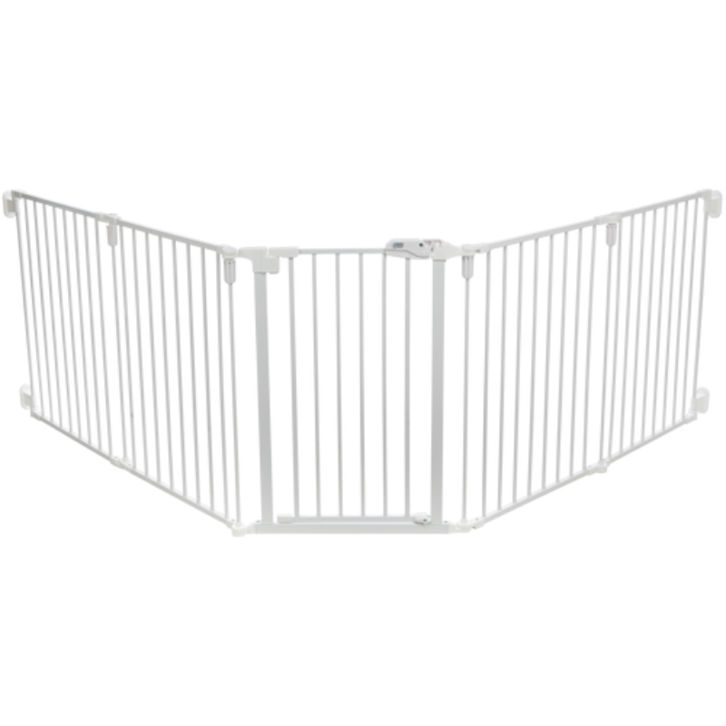 TRIXIE Hunde-Absperrgitter mit Tür, 5-teilig